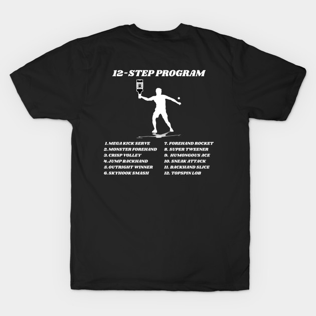 US Open Funny Tennis Addict 12-Step Program by TopTennisMerch